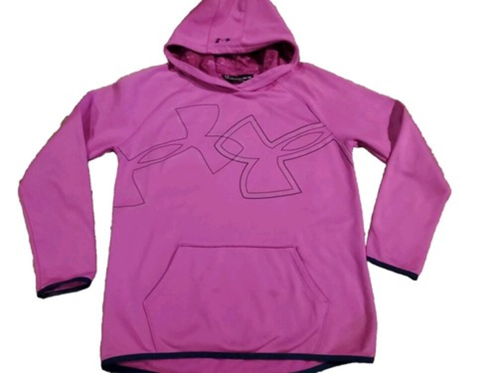 Under Armour Youth Girls Pullover Loose Fit Hoodie Sz Extra Large Orchid Purple